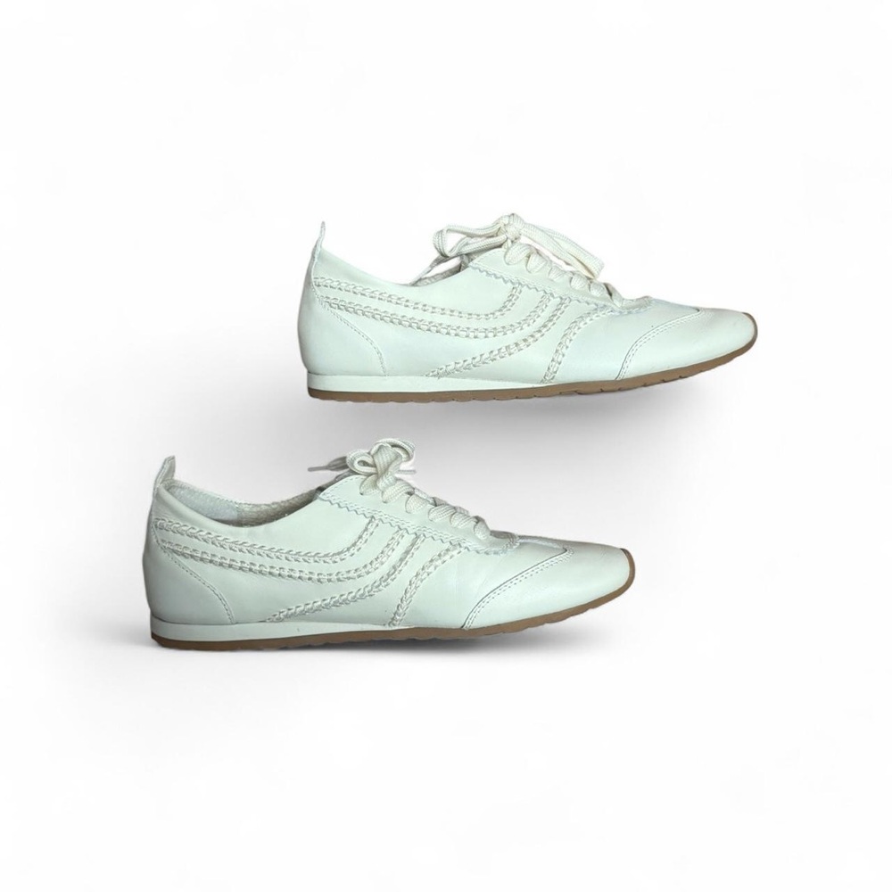 White Leather Women's Sneakers